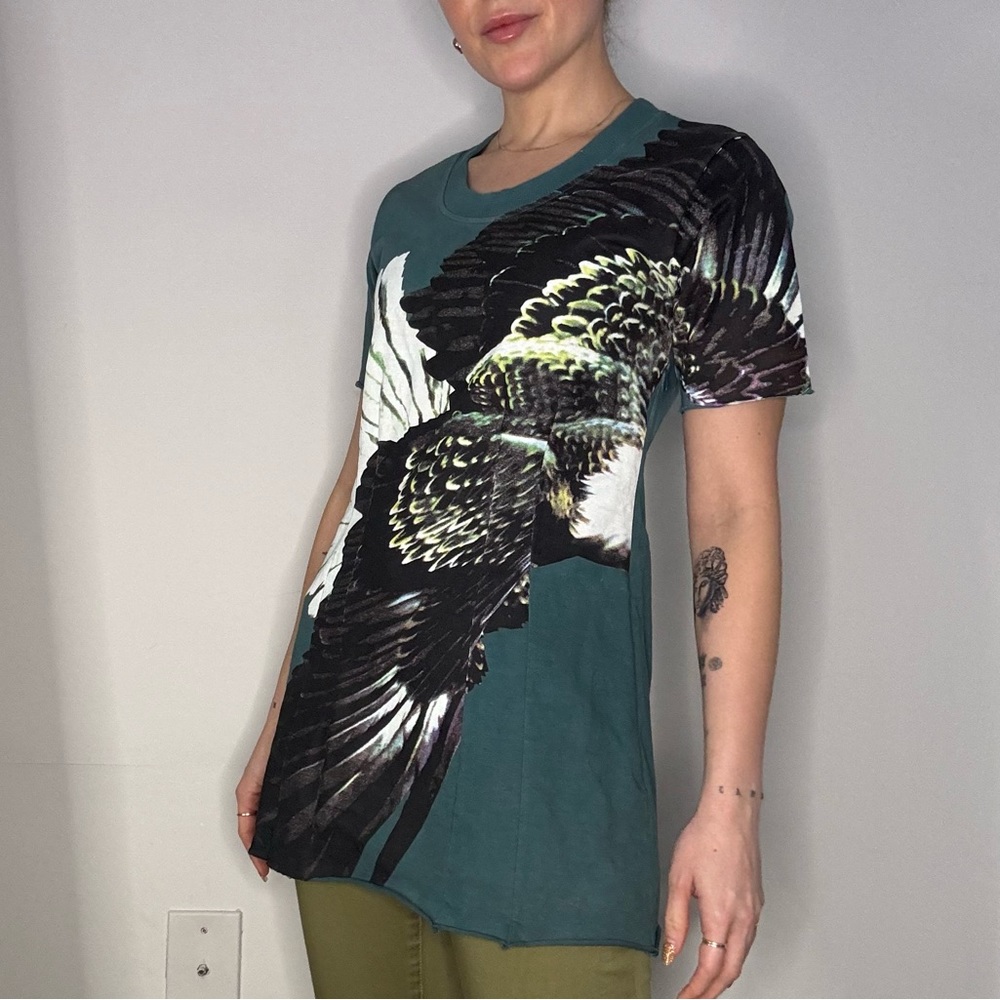 MAISON MARTIN MARGIELA Eagle Printed Mini Dress / Top